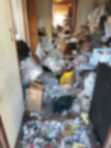 不用品回収の作業前の様子