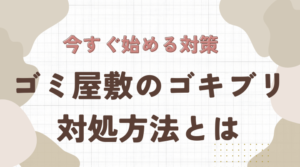 ゴキブリの温床と化したゴミ屋敷！今すぐ始めるべき対処法