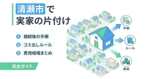 清瀬市で実家の片付け|相続後の手順・ゴミ出しルール・費用相場まとめ